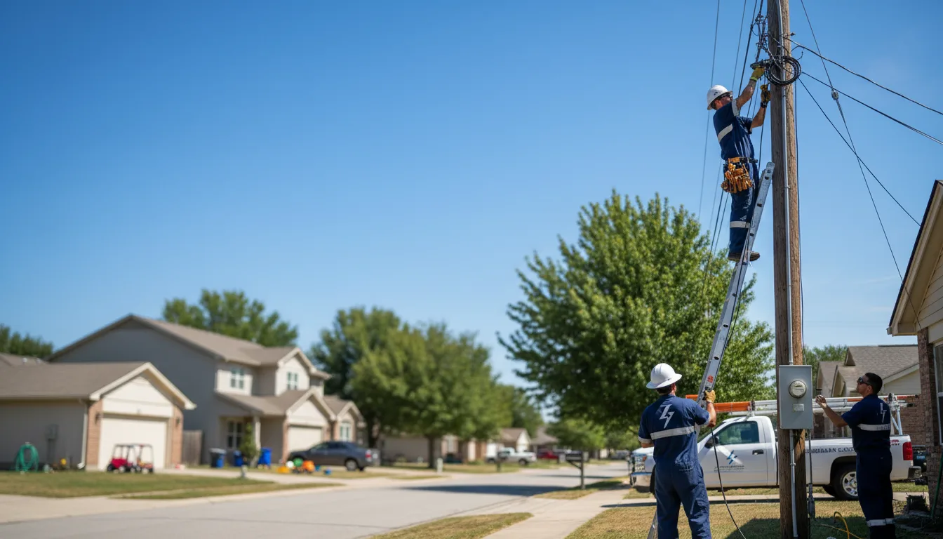 Residential electrician providing installation services in Gay, WV